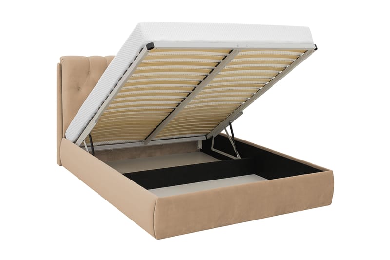 Bedford Sengpakke med Opbevaring 160x200 cm - Lysebrun - Møbler - Senge - Komplet sengepakke