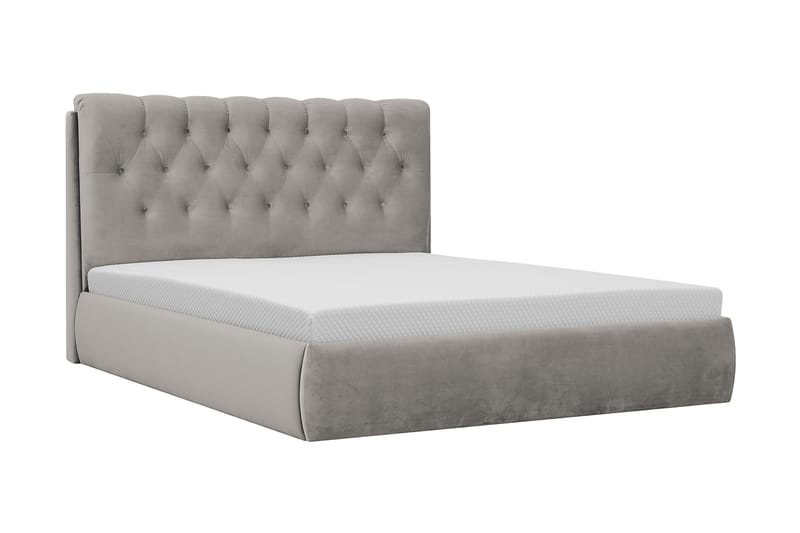 Bedford Sengpakke med Opbevaring 180x200 cm - Grå - Møbler - Senge - Komplet sengepakke