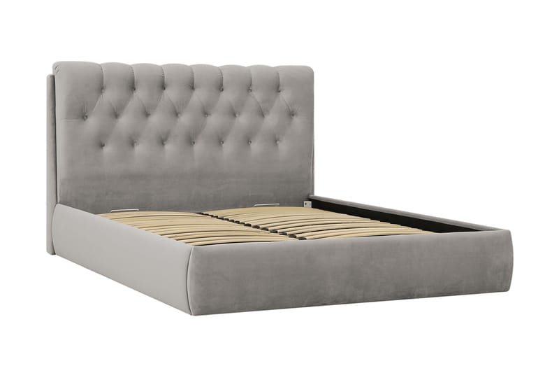 Bedford Sengpakke med Opbevaring 180x200 cm - Grå - Møbler - Senge - Komplet sengepakke