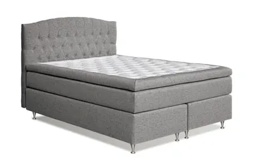 Belda Kontinentalseng 160x200 Fast/Medium - Grå - Møbler - Senge - Kontinentalsenge
