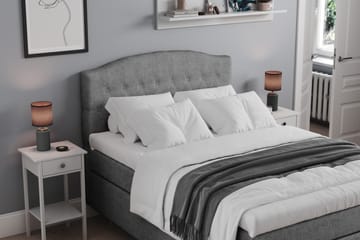 Belda Sengepakke 140x200 Medium - Grå - Møbler - Senge - Komplet sengepakke