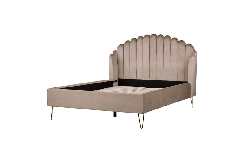 Benicio Sengeramme 140x200 cm, Taupe/Guld