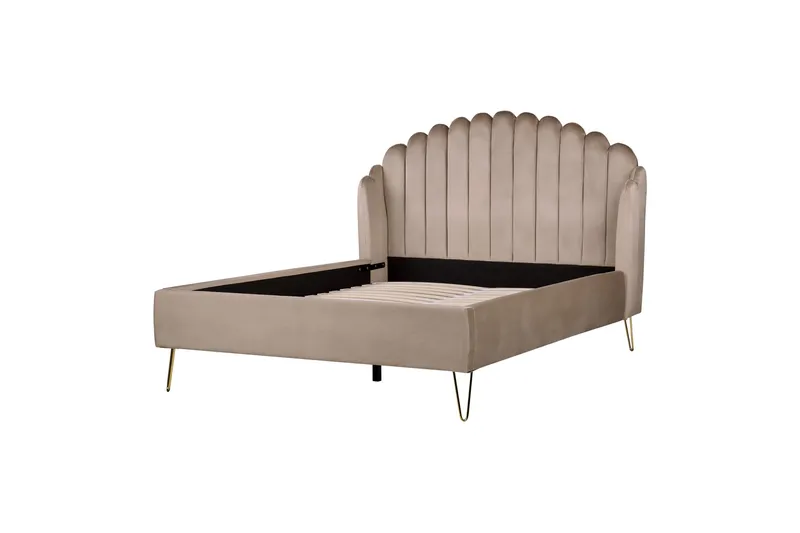 Benicio Sengeramme 140x200 cm, Taupe/Guld