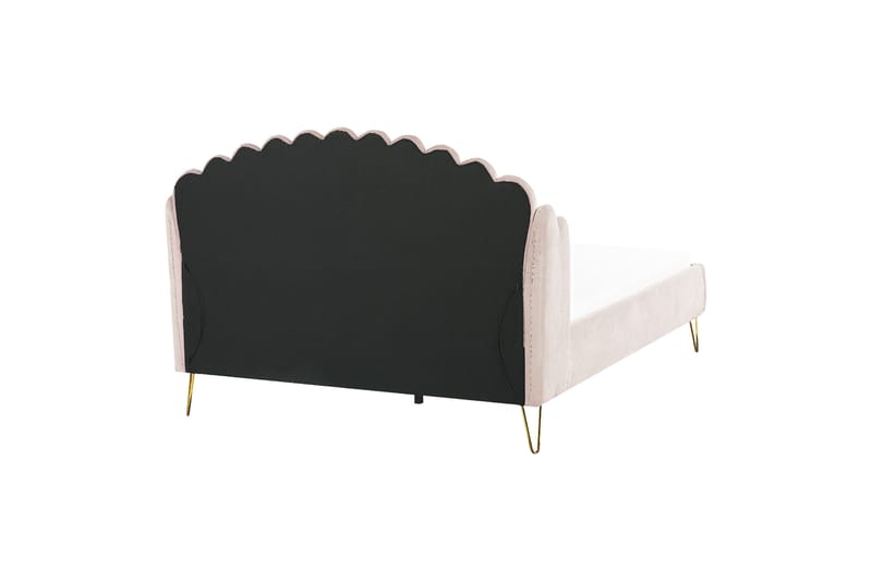 Benicio Sengeramme 160x200 cm - Beige/Guld - Møbler - Senge - Sengeramme & sengestel