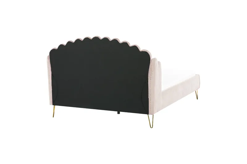 Benicio Sengeramme 160x200 cm - Beige/Guld - Møbler - Senge - Sengeramme & sengestel