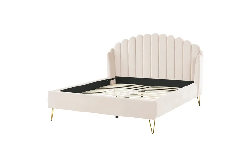 Benicio Sengeramme 160x200 cm, Beige/Guld