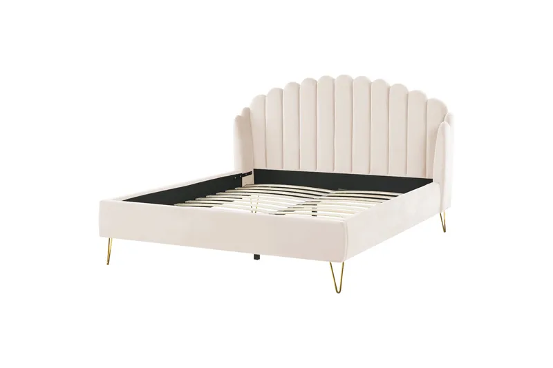 Benicio Sengeramme 180x200 cm, Beige/Guld