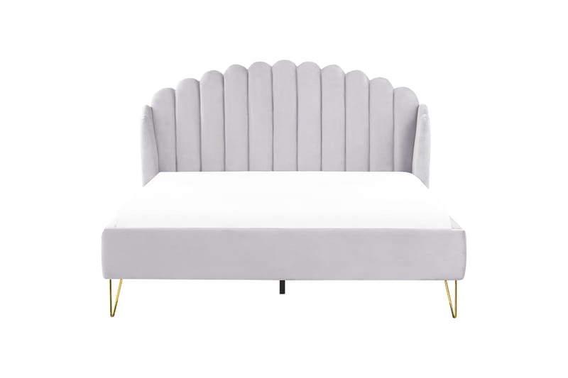 Benicio Sengeramme 180x200 cm - Grå/Guld - Møbler - Senge - Sengeramme & sengestel