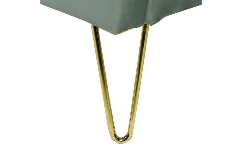 Benicio Sengeramme 180x200 cm - Grøn/Guld - Møbler - Senge - Sengeramme & sengestel