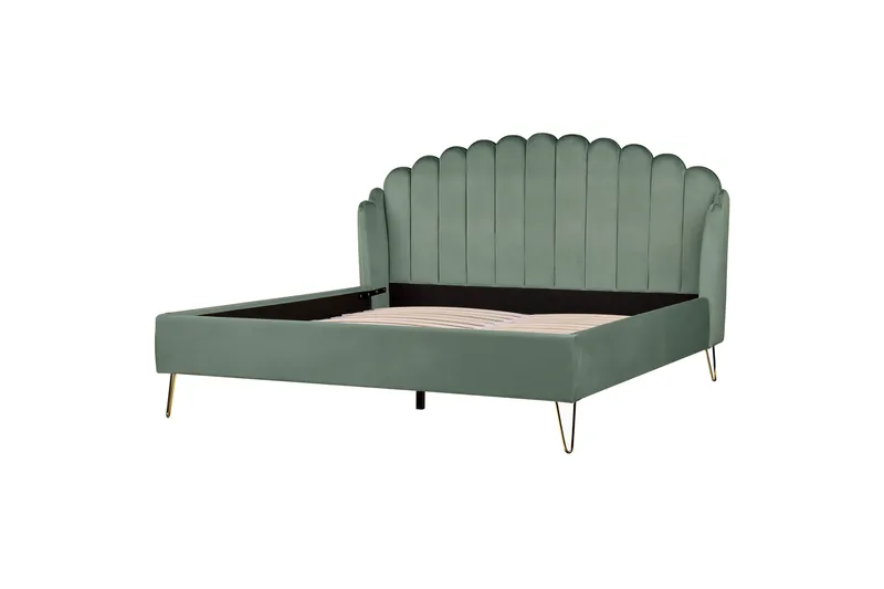 Benicio Sengeramme 180x200 cm, Grøn/Guld