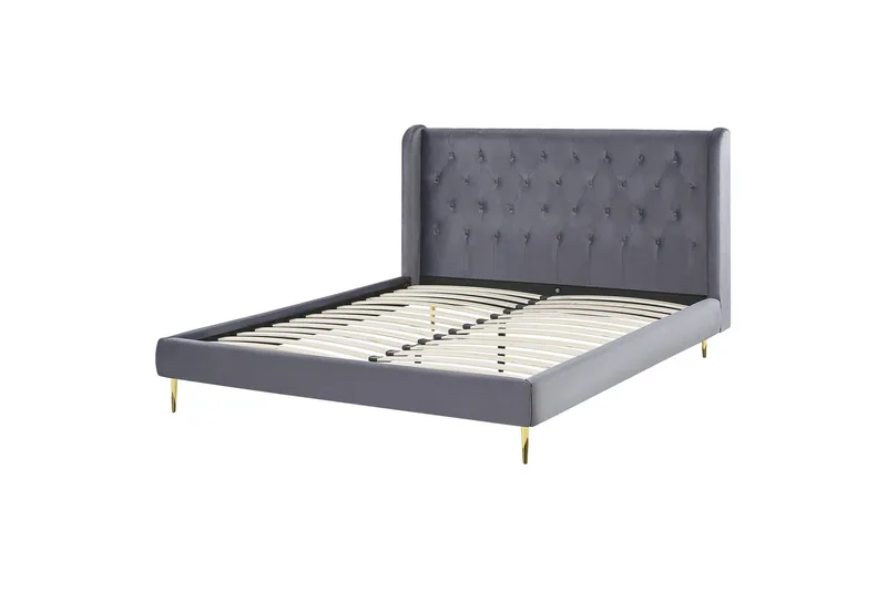 Bernie Sengeramme 140x200 cm, Grå/Guld