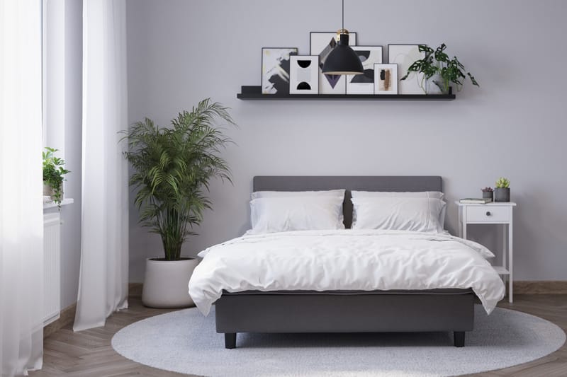 Billingen  Komplet Sengepakke 120x200 cm - Grå - Møbler - Senge - Kontinentalsenge