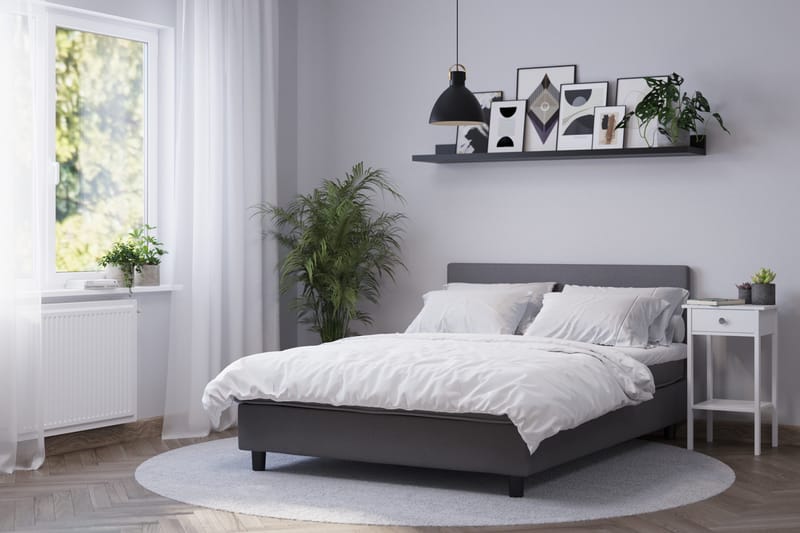 Billingen  Komplet Sengepakke 120x200 cm - Grå - Møbler - Senge - Kontinentalsenge