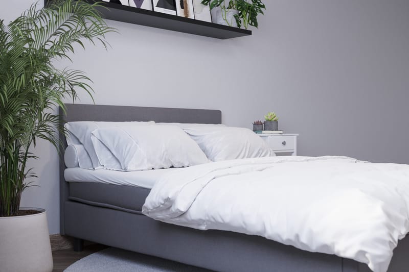 Billingen  Komplet Sengepakke 120x200 cm - Grå - Møbler - Senge - Kontinentalsenge