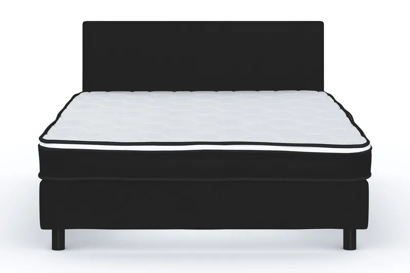 Billingen  Komplet Sengepakke 120x200 cm - Sort - Møbler - Senge - Kontinentalsenge
