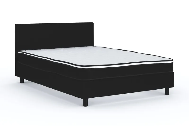 Billingen  Komplet Sengepakke 140x200 cm - Sort - Møbler - Senge - Kontinentalsenge