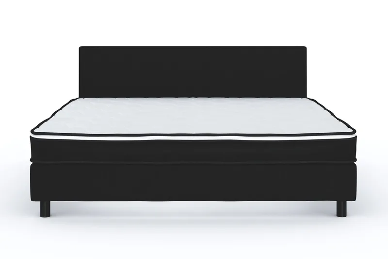 Billingen  Komplet Sengepakke 160x200 cm - Sort - Møbler - Senge - Kontinentalsenge