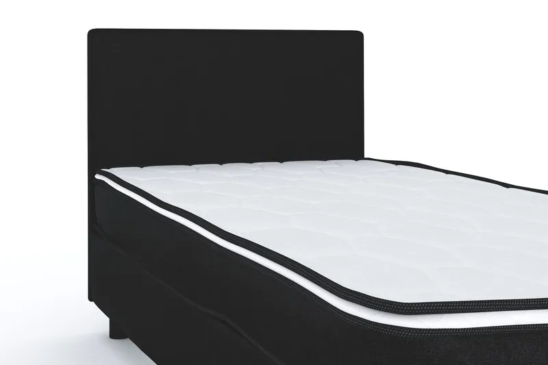 Billingen  Komplet Sengepakke 90x200 cm - Sort - Møbler - Senge - Kontinentalsenge