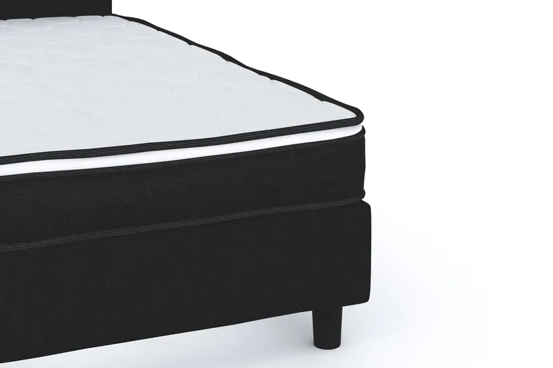 Billingen  Komplet Sengepakke 90x200 cm - Sort - Møbler - Senge - Kontinentalsenge