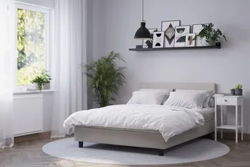 Billingen Kontinentalseng 160x200 cm - Beige - Møbler - Senge - Enkeltsenge