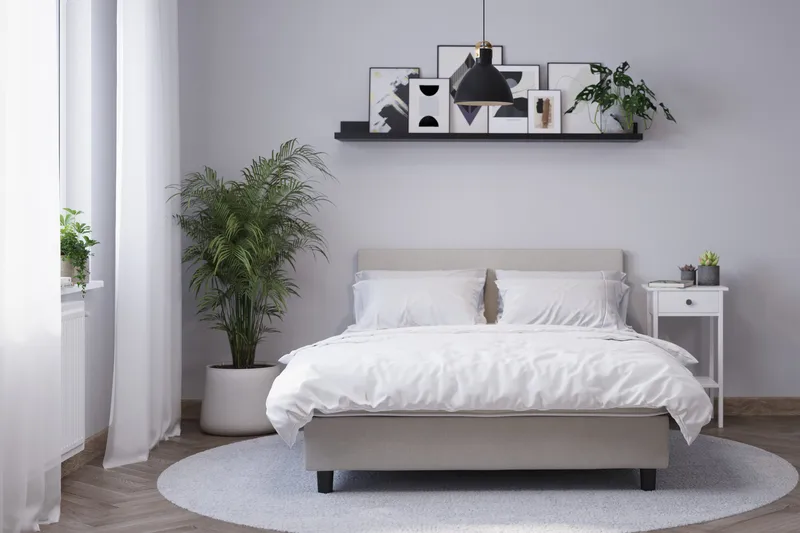 Billingen Kontinentalseng 160x200 cm - Beige - Møbler - Senge - Enkeltsenge