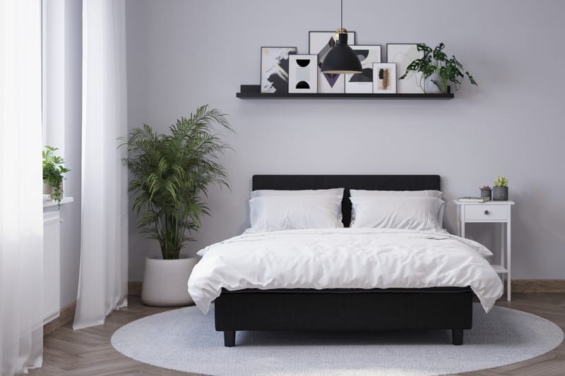 Billingen Kontinentalseng 160x200 cm - Sort - Møbler - Senge - Kontinentalsenge