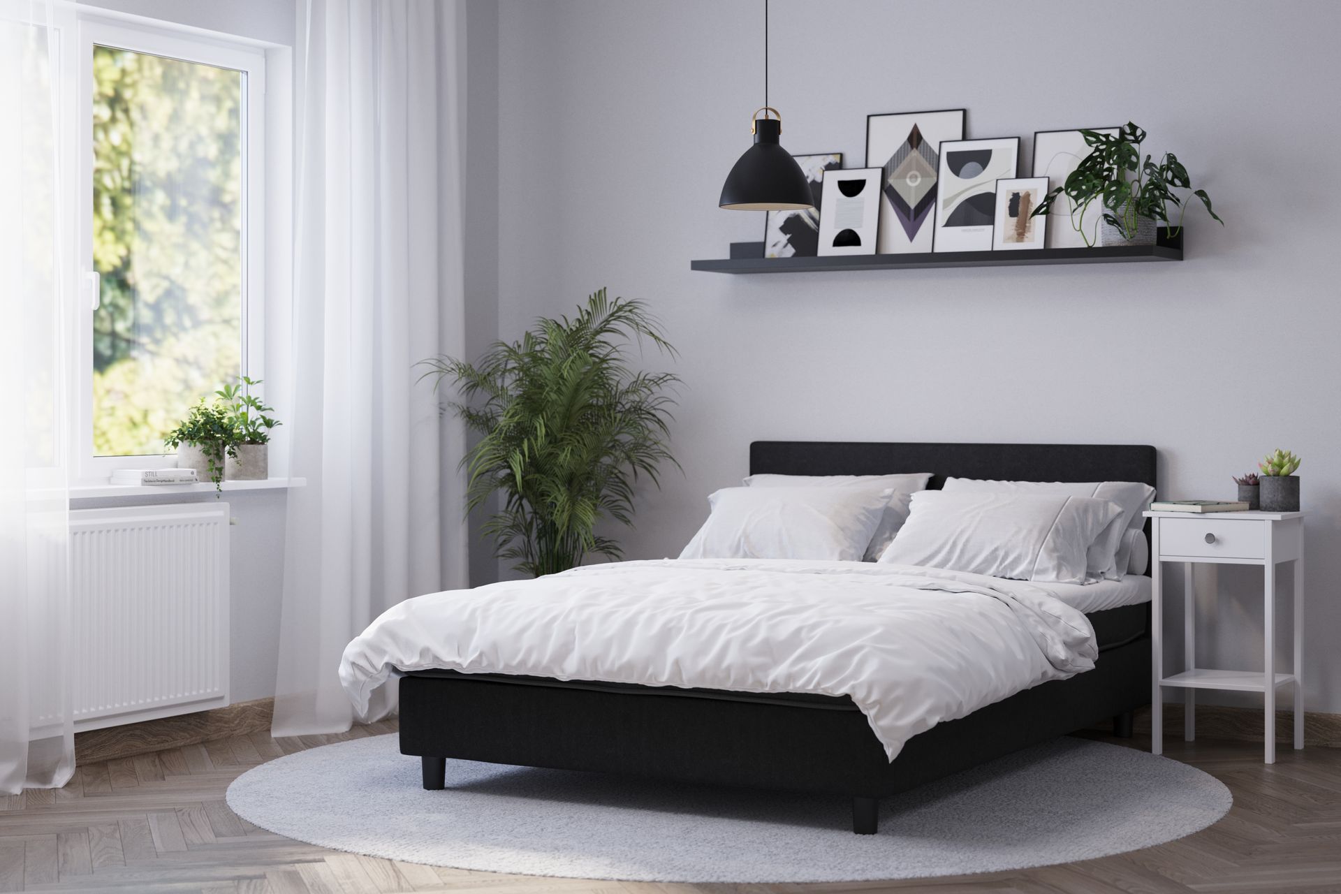 Billingen Kontinentalseng 180x200 cm - Sort - Møbler - Senge - Kontinentalsenge
