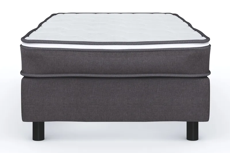 Billingen Kontinentalseng 90x200 cm - Grå - Møbler - Senge - Kontinentalsenge