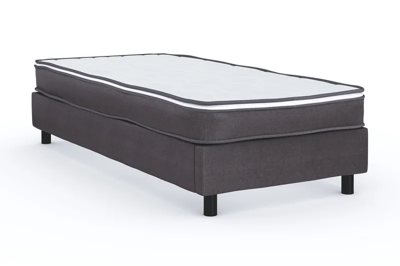 Billingen Kontinentalseng 90x200 cm - Grå - Møbler - Senge - Kontinentalsenge