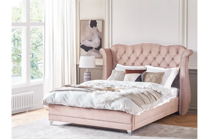 Bode Sengeramme 180x200 cm - Rosa - Møbler - Senge - Sengeramme & sengestel