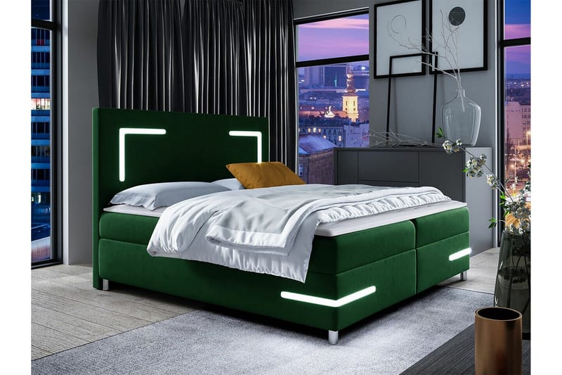 Boisdale Sengeramme 120x200 cm - Grøn - Sengeramme & sengestel
