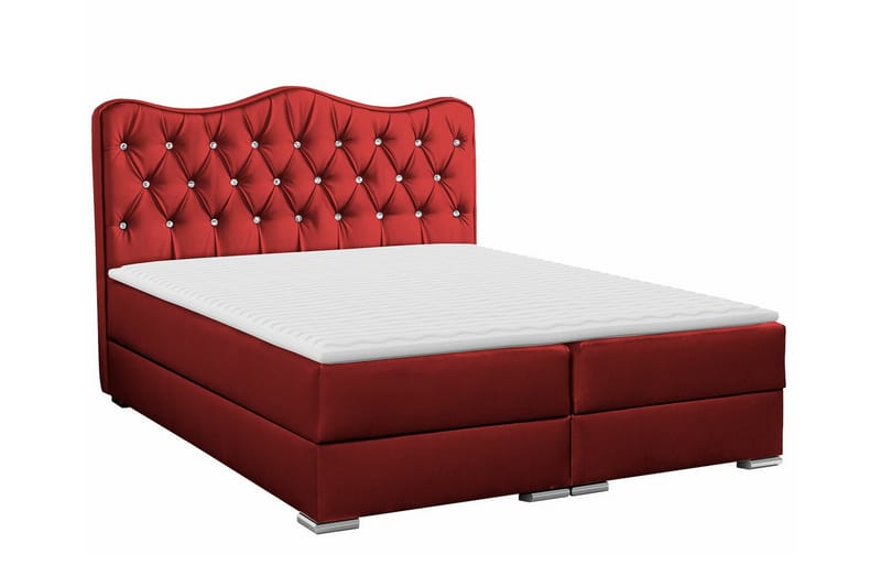 Boisdale Sengeramme 160x200 cm - Rød - Sengeramme & sengestel