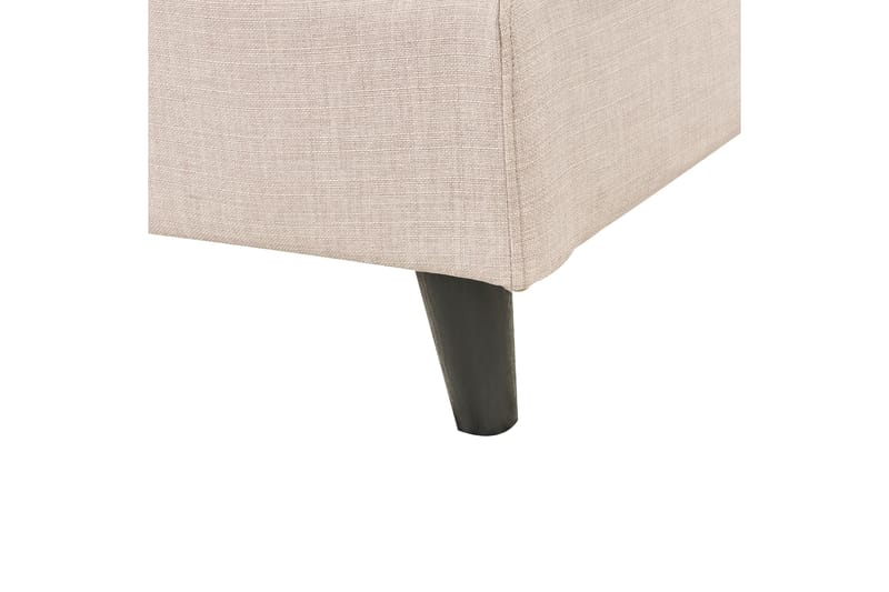 Bossom Sengeramme 140x200 cm - Beige/Mørkt træ - Møbler - Senge - Sengeramme & sengestel