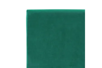 Bossom Sengeramme 90x200 cm i Fløjl med Sengegavl - Grøn - Møbler - Senge - Sengeramme & sengestel