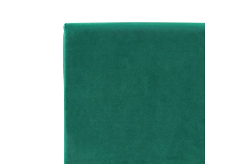 Bossom Sengeramme 90x200 cm i Fløjl med Sengegavl - Grøn - Møbler - Senge - Sengeramme & sengestel