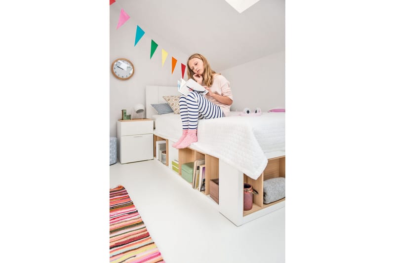 4You Seng 120x200 cm Hvid - VOX - Møbler - Senge - Boxmadras & boxseng