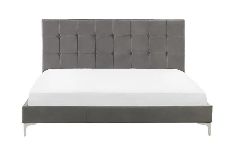 Amberta Boksseng 160x200 cm, Velour/Grå