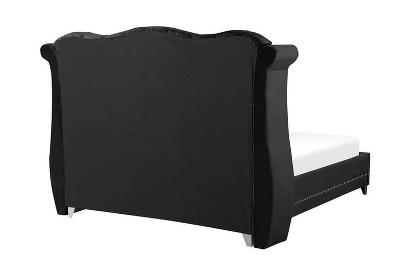 Ayette Dobbeltseng 160x200 cm - Sort/Velour - Møbler - Senge - Boxmadras & boxseng