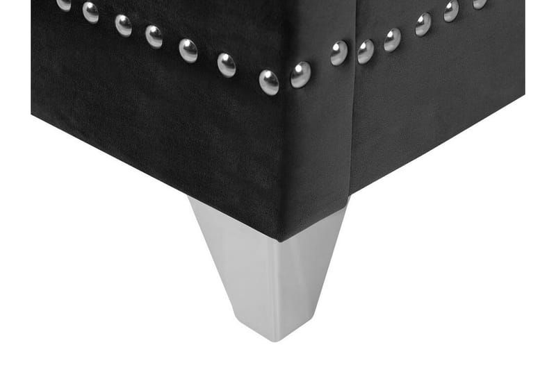 Ayette Dobbeltseng 160x200 cm - Sort/Velour - Møbler - Senge - Boxmadras & boxseng