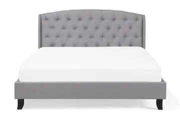 Bordeau | Dobbelt seng 140 | 200 cm - Grå - Møbler - Senge - Sengeramme & sengestel