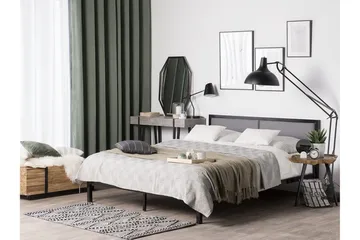 Clamart dobbeltseng 160200 cm Sort Sort - Møbler - Senge - Boxmadras & boxseng
