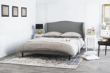 Colmar Dobbelt seng 140 | 200 cm - Grå - Møbler - Senge - Sengeramme & sengestel