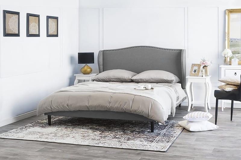 Colmar Dobbelt seng 140 | 200 cm - Grå - Møbler - Senge - Boxmadras & boxseng