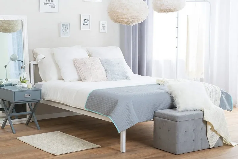 Cusset Dobbelt seng 160 | 200 cm - Hvid - Møbler - Senge - Sengeramme & sengestel