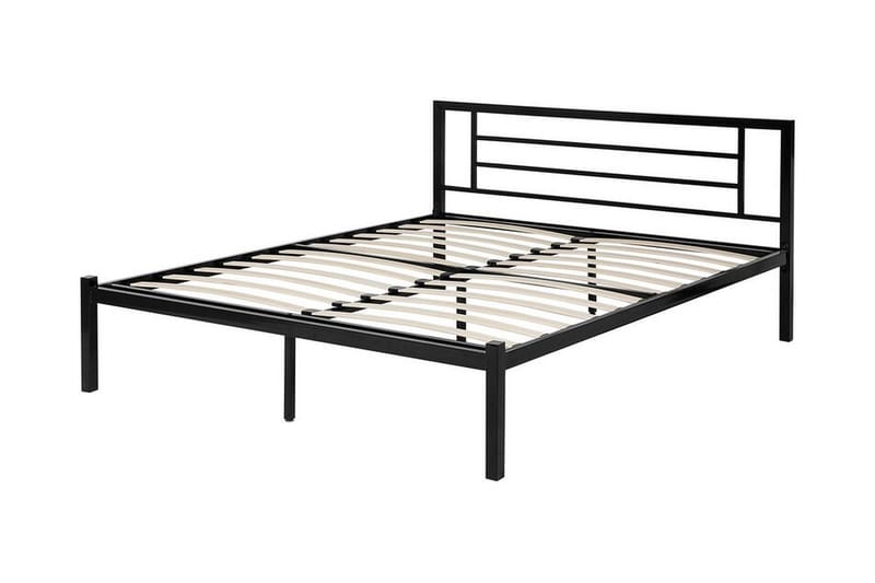 Cusset Dobbelt seng 160 | 200 cm - Sort - Møbler - Senge - Boxmadras & boxseng