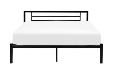 Cusset Dobbelt seng 180 | 200 cm - Sort - Møbler - Senge - Boxmadras & boxseng