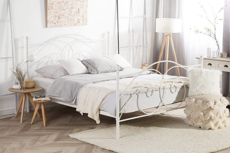 Dinard Dobbeltseng 160 | 200 cm - Hvid - Møbler - Senge - Boxmadras & boxseng