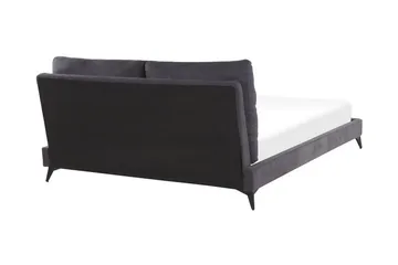 Emelle Boksseng 180x200cm - Velour/Mørkegrå - Møbler - Senge - Sengeramme & sengestel