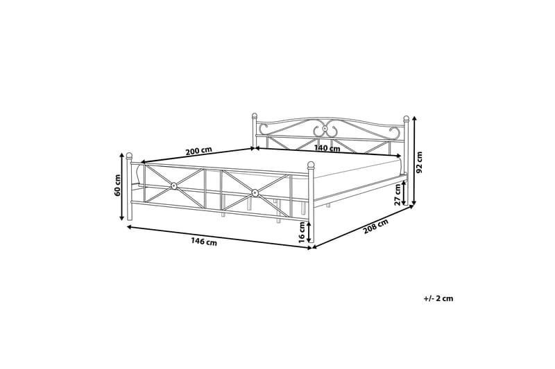 Finnicka Dobbeltseng 140x200 cm - Hvid - Møbler - Senge - Boxmadras & boxseng