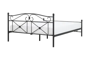 Finnicka Dobbeltseng 140x200 cm - Sort - Møbler - Senge - Sengeramme & sengestel